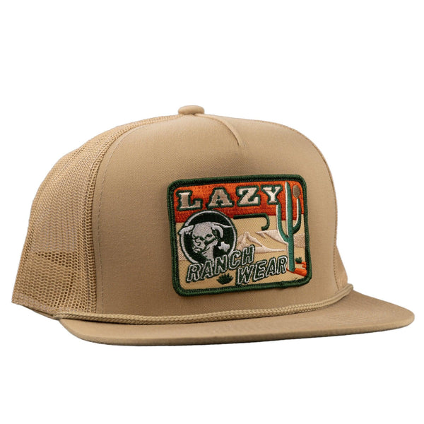 Lazy J Ranch Tan Big Bend Classic Rope Trucker Hat – Lazy J Ranch Wear