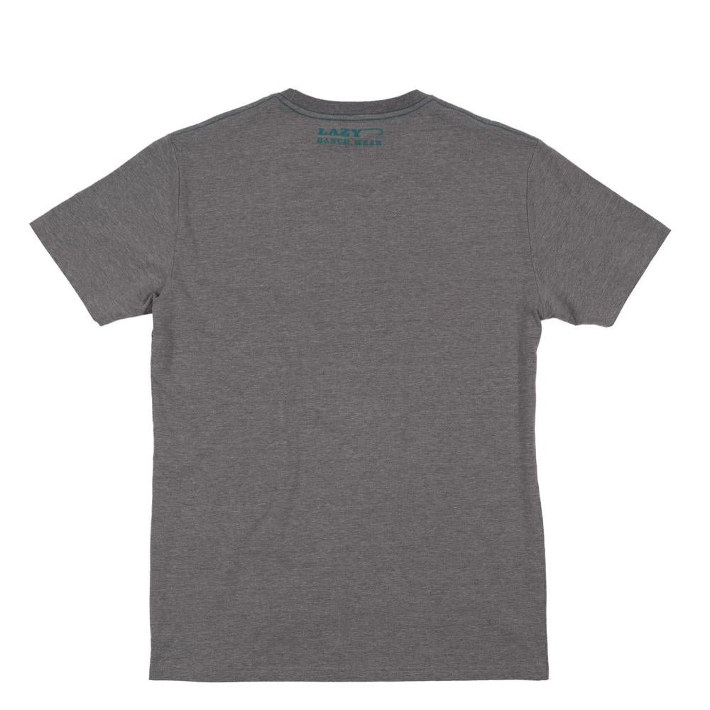 Lazy J Ranch Texas Hereford Short Sleeve T-Shirt - Grey Heather-Lazy J Ranch Wear
