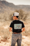 Lazy J Ranch Turquoise Breakaway Short Sleeve T-Shirt - Black-