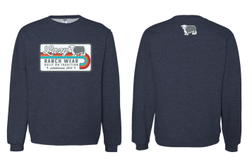 Lazy J Ranch Van Horn Long Sleeve Sweatshirt - Navy-Lazy J Ranch Wear