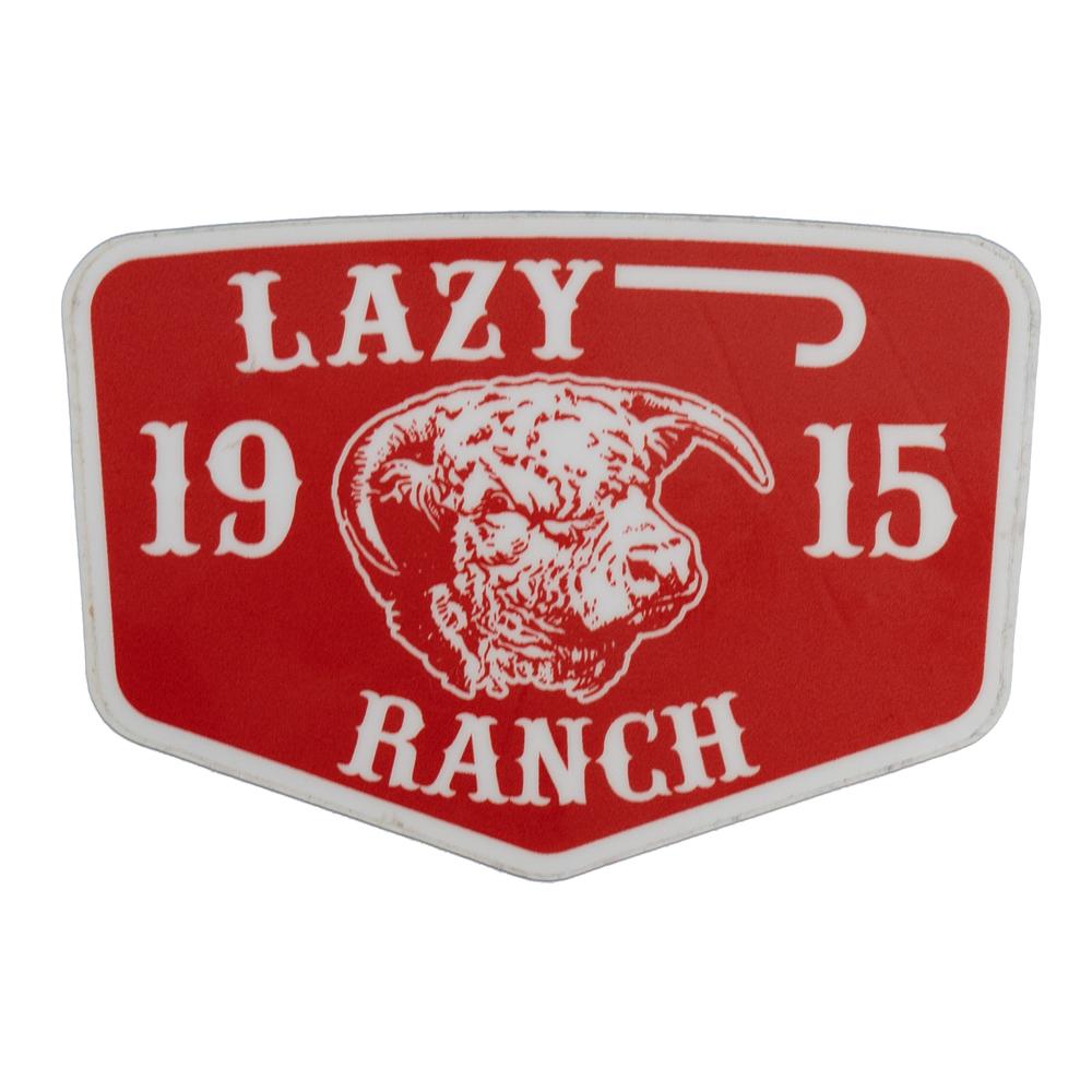 Lazy J Ranch Wear Red Ranch Sticker-Lazy J Ranch Wear