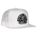 Lazy J Ranch White Black Arrowhead Classic Five Panel Trucker Hat-