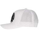 Lazy J Ranch White Black Arrowhead Mid Profile Trucker Hat-