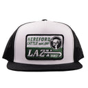 Lazy J Ranch White & Black Shafter Classic Five Panel Trucker Hat-