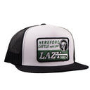 Lazy J Ranch White & Black Shafter Classic Five Panel Trucker Hat-