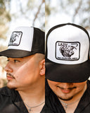 Lazy J Ranch White & Black Willow Cattle Headquarters Classic Five Panel Trucker Hat-