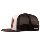 Lazy J Ranch White & Brown Daybreak Classic Rope Trucker Hat-