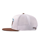 Lazy J Ranch White & Brown Desert Frost Classic Rope Trucker Hat-