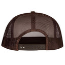 Lazy J Ranch White & Brown Desert Show Time Classic Five Panel Trucker Hat-