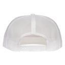 Lazy J Ranch White Conquest Classic Five Panel Trucker Hat-