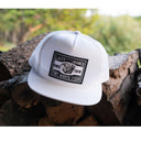 Lazy J Ranch White Fort Worth Classic Five Panel Trucker Hat-