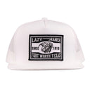 Lazy J Ranch White Fort Worth Classic Five Panel Trucker Hat-