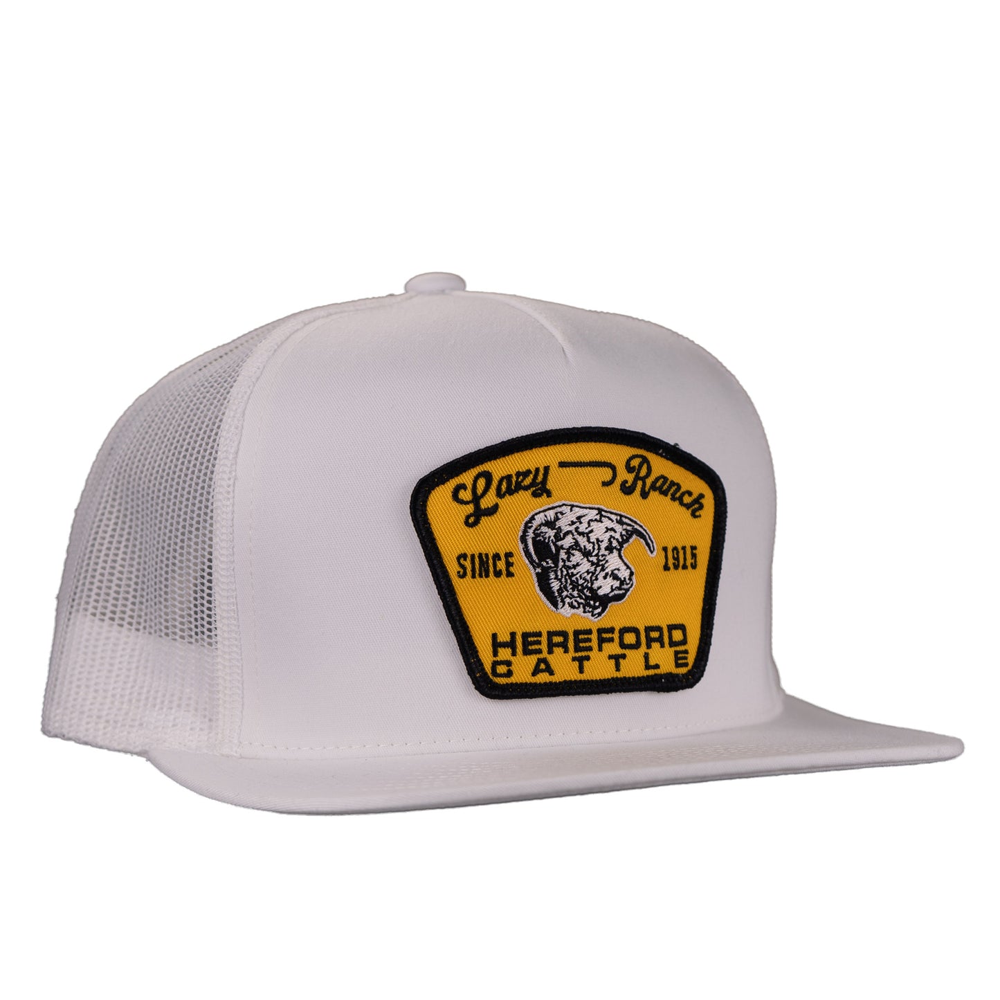 Lazy J Ranch White Hot Shot Classic Five Panel Trucker Hat-