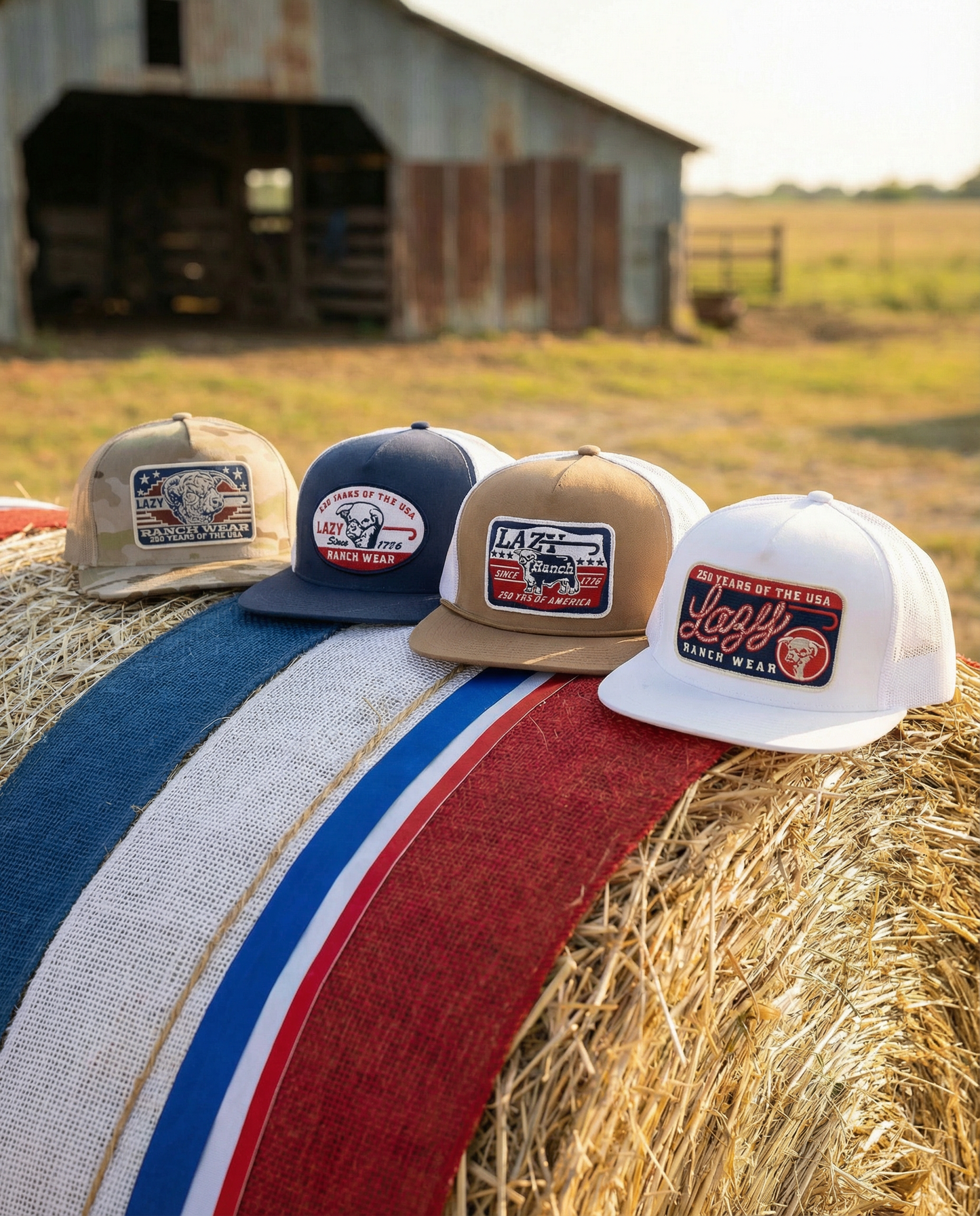 Lazy J Ranch White Heritage Classic Five Panel Trucker Hat-