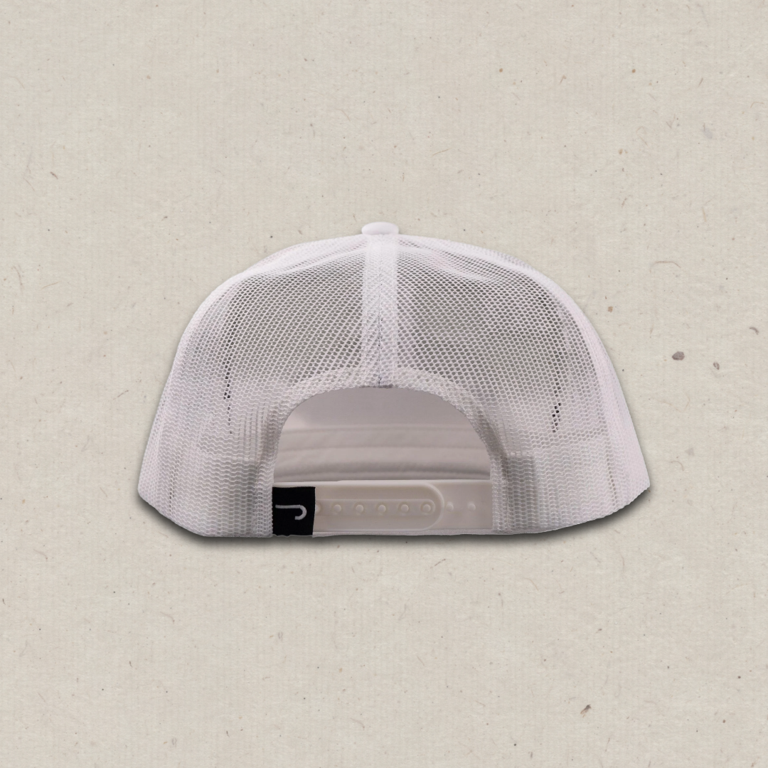 Lazy J Ranch White Heritage Classic Five Panel Trucker Hat-