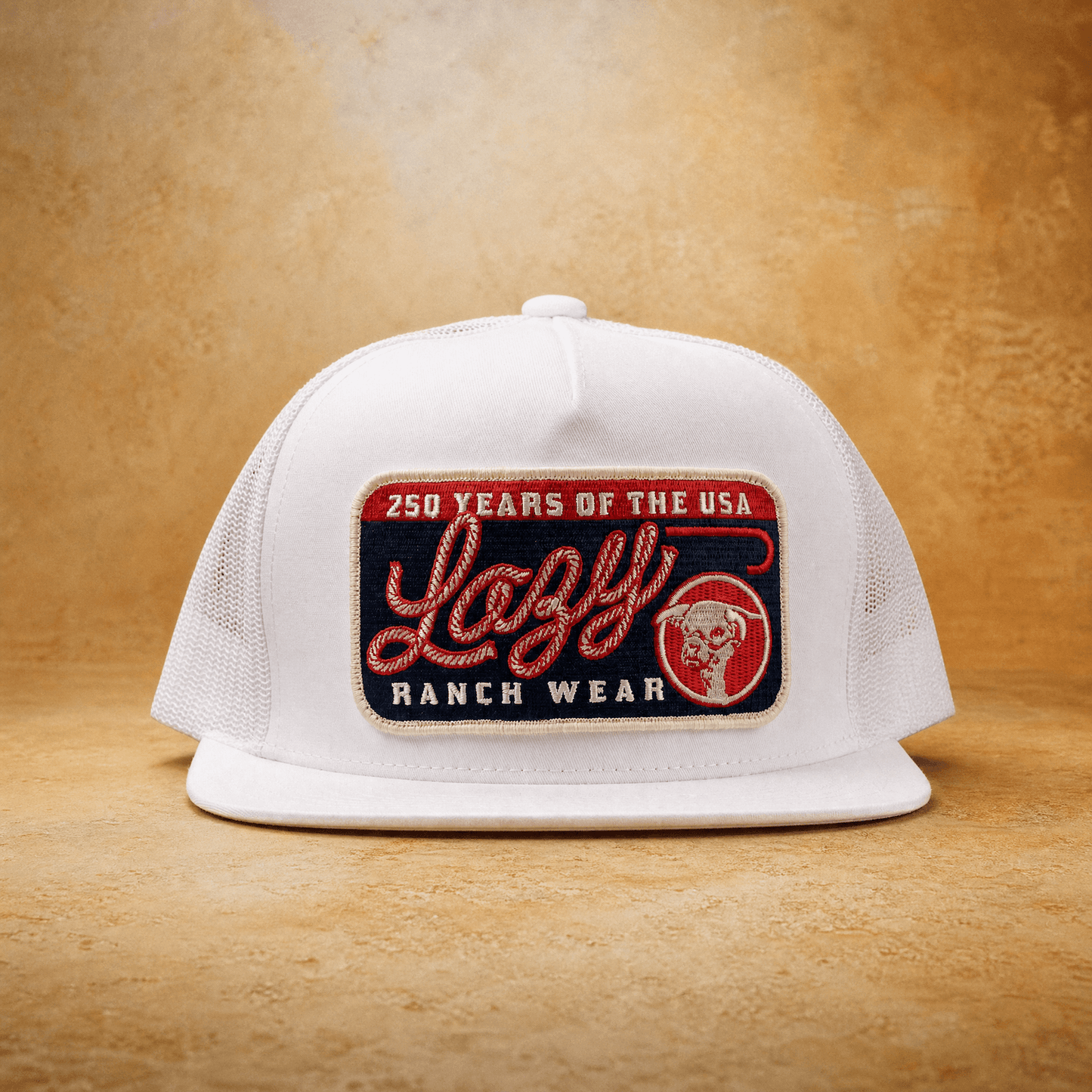 Lazy J Ranch White Heritage Classic Five Panel Trucker Hat-