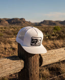 Lazy J Ranch White Legado Classic Five Panel Trucker Hat-