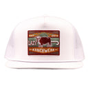 Lazy J Ranch White Maroon Smokeless Classic Rope Trucker Hat-