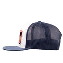 Lazy J Ranch White & Navy Heritage Classic Five Panel Trucker Hat-