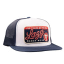 Lazy J Ranch White & Navy Heritage Classic Five Panel Trucker Hat-