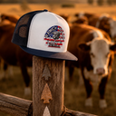 Lazy J Ranch White & Navy USA Arrowhead Classic Five Panel Trucker Hat-