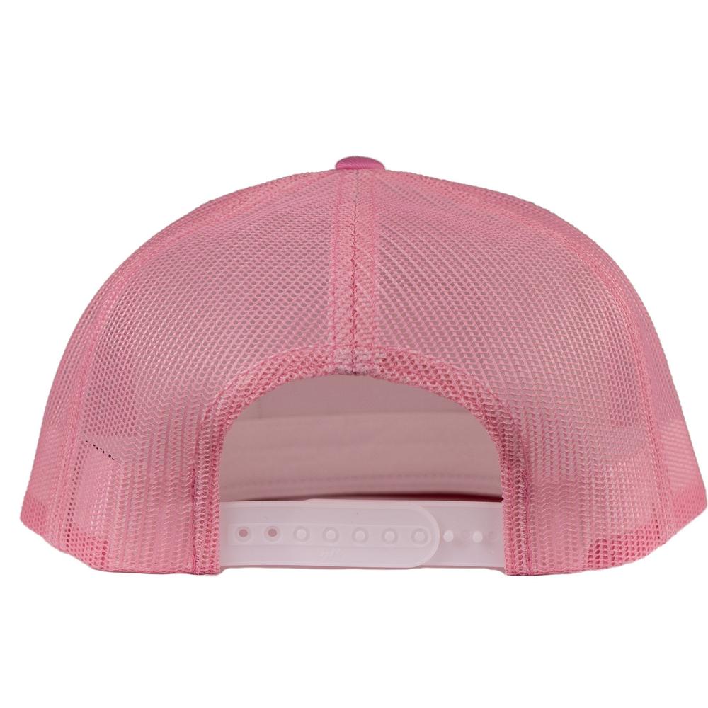 Lazy J Ranch White Pink Breakaway Patch Classic Five Panel