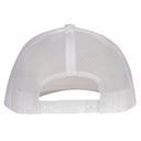 Lazy J Ranch White Red Ranch Mid Profile Trucker Hat-