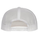 Lazy J Ranch White Silver Grey Sunset Retro Classic Five Panel Trucker Hat-