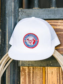 Lazy J Ranch White Tejas Classic Five Panel Trucker Hat-