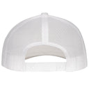 Lazy J Ranch White Turquoise Arrowhead Mid Profile Trucker Hat-