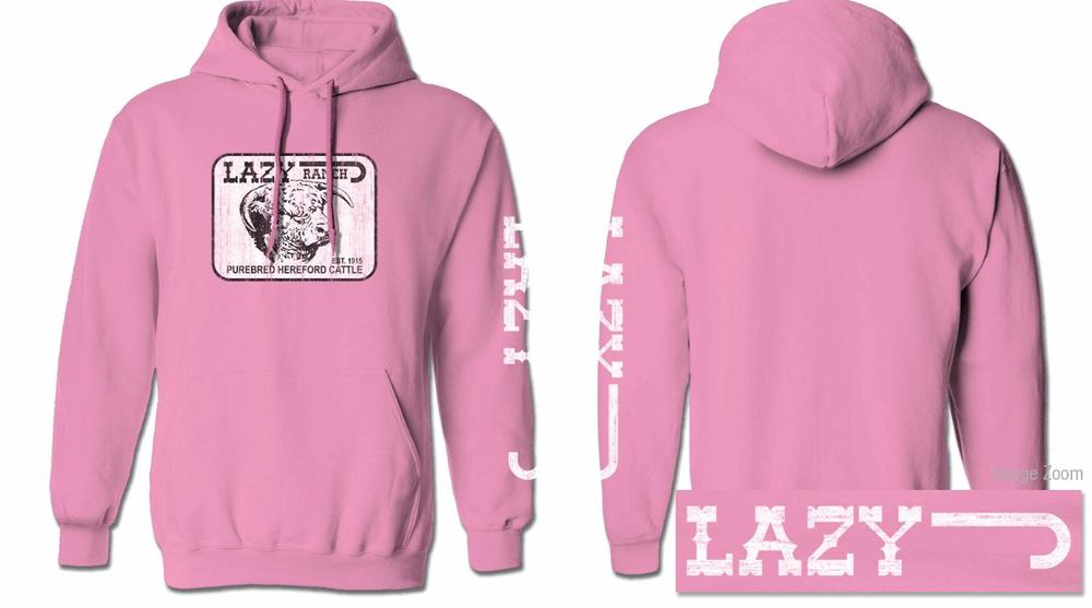 
                  
                    Lazy J Ranch Willow Cattle Headquarters Pullover Hoodie - Pink-Lazy J Ranch Wear
                  
                