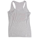 Lazy J Ranch Women's Red Ranch Logo Racerback Tank Top - White Fleck-