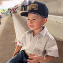 Lazy J Ranch Youth Black Gold Rush Classic Five Panel Trucker Hat
