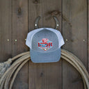 Lazy J Ranch Youth Heather Grey & White Conquest Hat-