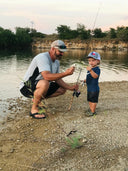 Lazy J Ranch Youth Heather Grey & White Texas Flag Bull Hat-