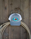 Lazy J Ranch Youth Heather & White Original Buckle Hat-