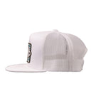 Lazy J Ranch Youth White Iron Horn Classic Five Panel Trucker Hat-
