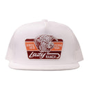 Lazy J Ranch Youth White Texas Rust Classic Five Panel Trucker Hat-