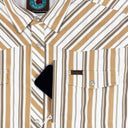 Lazy J Short Sleeve Performance Pearl Snap - Desert Stripe-