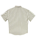 Lazy J Short Sleeve Performance Pearl Snap - Green Stripe-