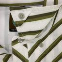 Lazy J Short Sleeve Performance Pearl Snap - Green Stripe-