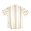 Lazy J Short Sleeve Performance Pearl Snap - Pink/Grey Stripe