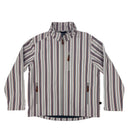 Lazy J Soft Shell Pinstripe Jacket - Red & Blue