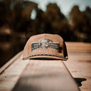 Lazy J Ranch Tan Diamond Banner Performance Classic Rope Trucker Hat-
