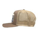 Lazy J Tan Dominate High Profile Curved Bill Trucker Hat
