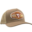 Lazy J Tan Pecos Curved Bill Trucker Hat-