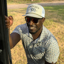Lazy J Tan & White Alpine Rope Trucker Hat