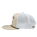 Lazy J Tan & White Alpine Rope Trucker Hat-