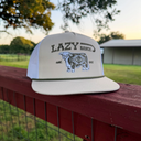 Lazy J Tan & White Alpine Rope Trucker Hat-