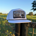 Lazy J White Cool Front Rope Trucker Hat-